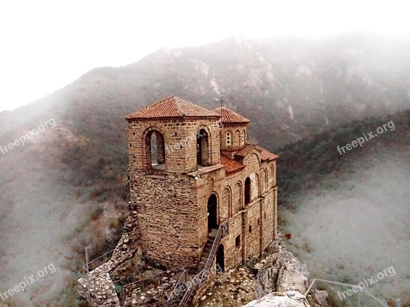 Assenova Fortress Bulgaria Tourism Fog Rodopi