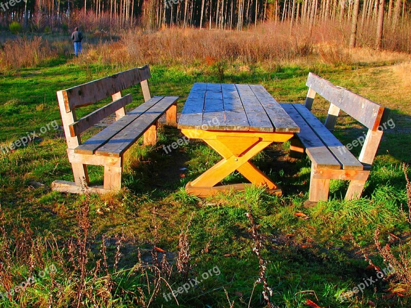 Bank Table Benches Picnic Seat