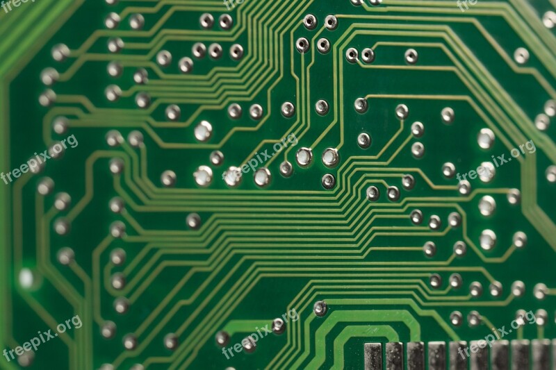 Board Computer Chip Data Processing Solder Joint