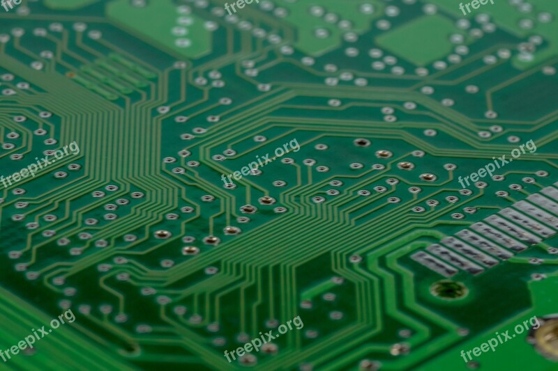 Board Computer Chip Data Processing Solder Joint