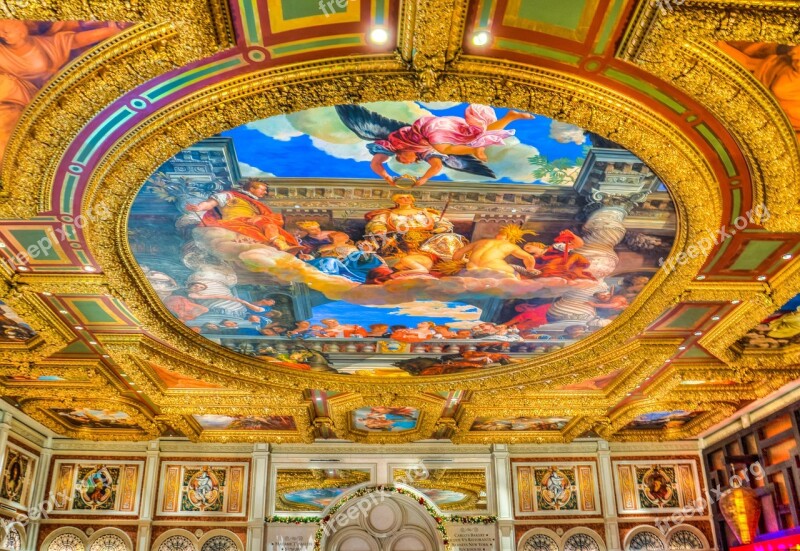 Venetian Ceiling Las Vegas Michaelangelo Imitation Architecture