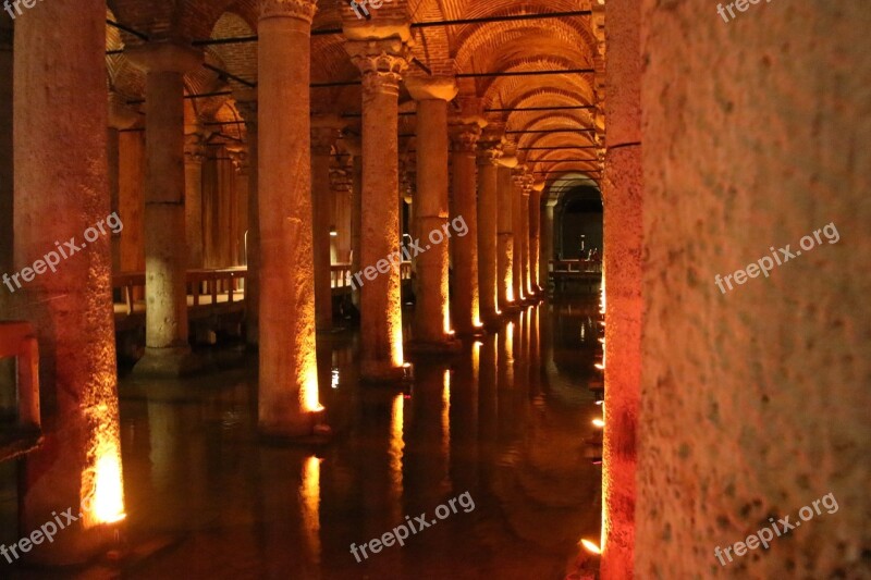 Sunken Palace Yerebatan Sarnıcı Istanbul Cistern Turkey