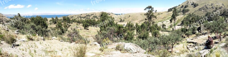 Bolivia Lake Titicaca Copacabana Andes Scenic