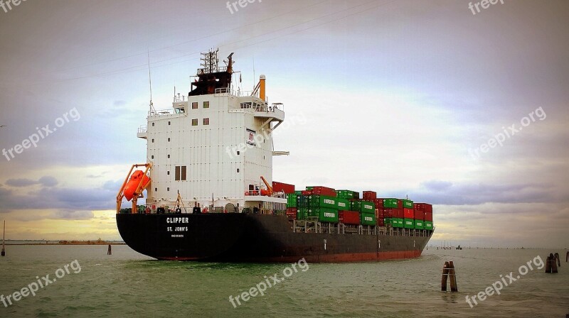 Ship Merchant Port Freighter Cargo Ship