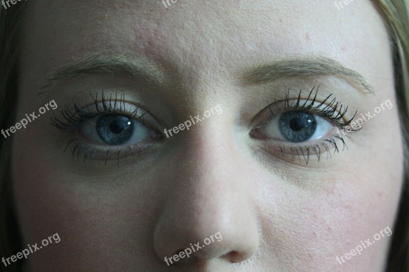 Face Eyes Eyelashes Lashes Mascara