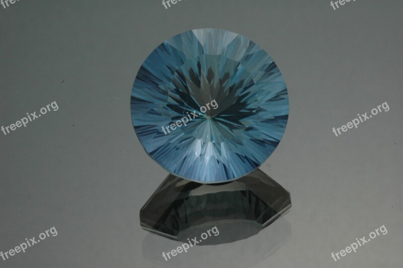 Topaz Gem Gemstone Blue Topaz Jewel