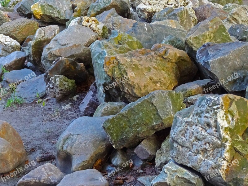 Rock Stones Shore Protection Boulders Quartz