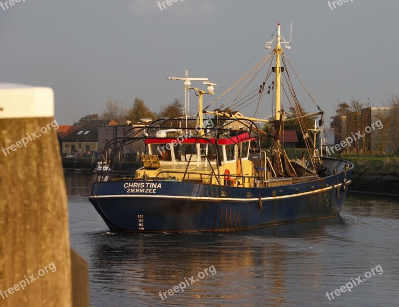 Fishing Ship Boat Netherlands Port