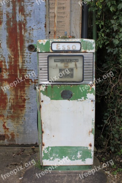 Fuel Esso Vintage Benzine Gasoline