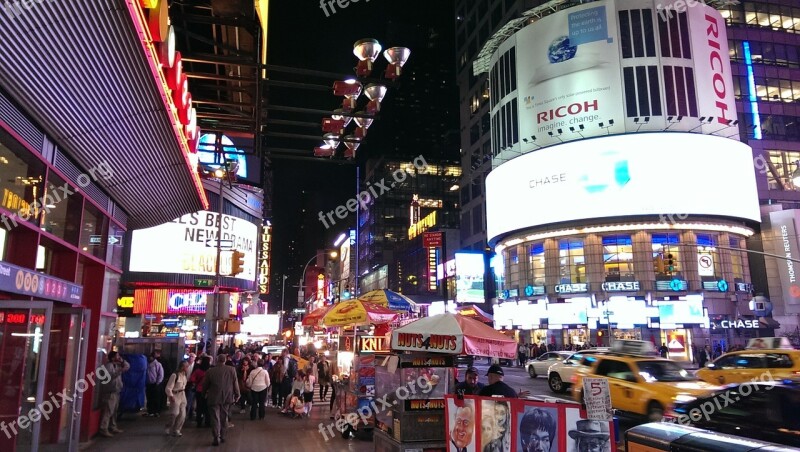 Times Square New York Usa Nyc New York City