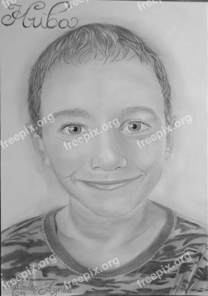 Portrait Drawing Graphite Art Pencil