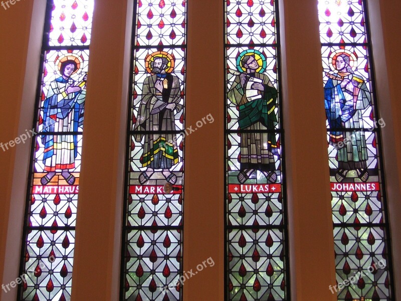 Church Window Evangelists Church Window Stained Glass