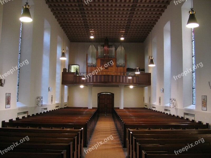 Luther Church Nave Pew Organ Church Pews