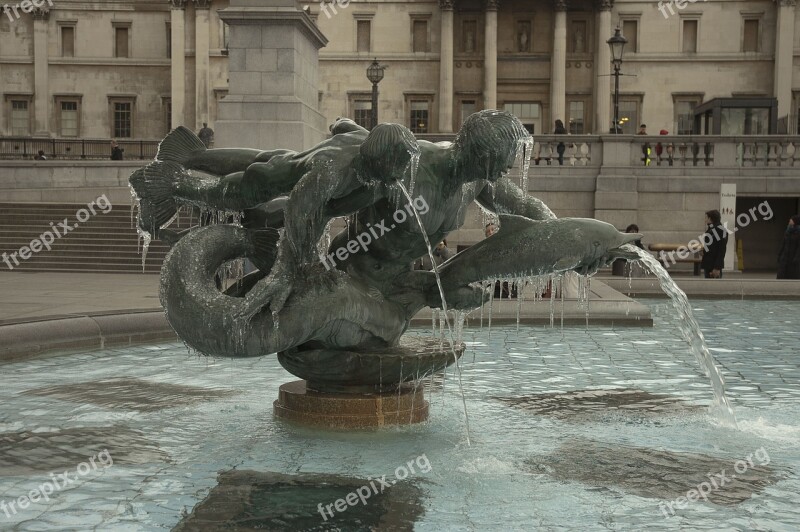 Source Trafalgar Square London Dolphins Free Photos