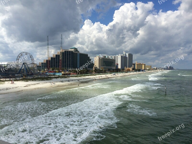 Daytona Beach Florida Usa Sea Clouds