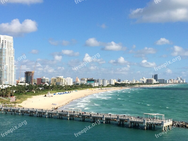 Miami Miami Beach Florida Water Beach