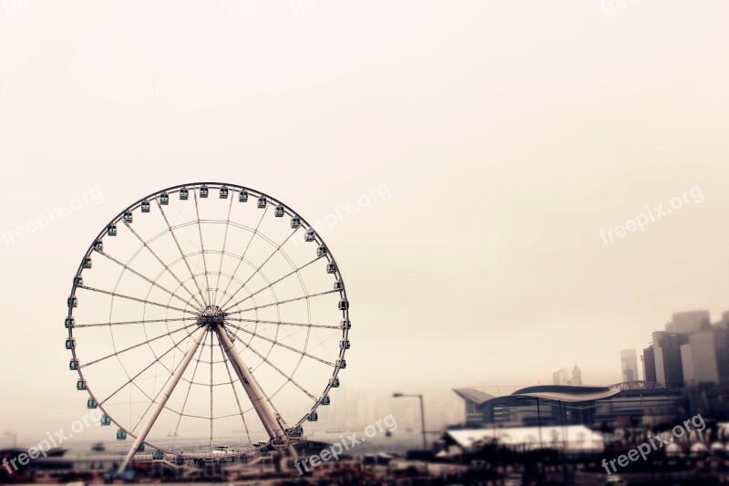 Hong Kong The Ferris Wheel Central Pier Free Photos