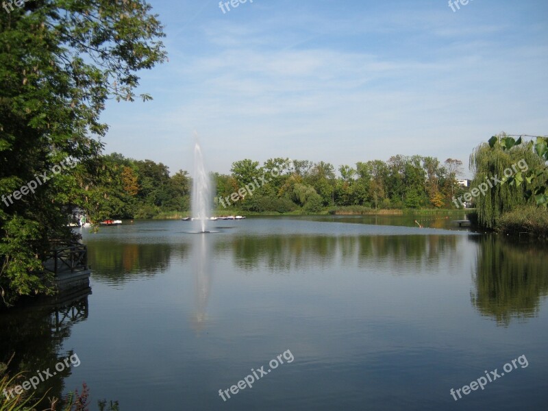 Bad Nauheim Germany Pond Summer Fountain Free Photos