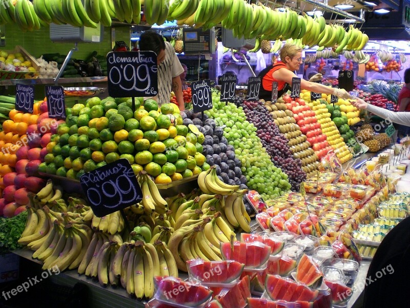 Market Stall Fruit Vitamins Market Fresh