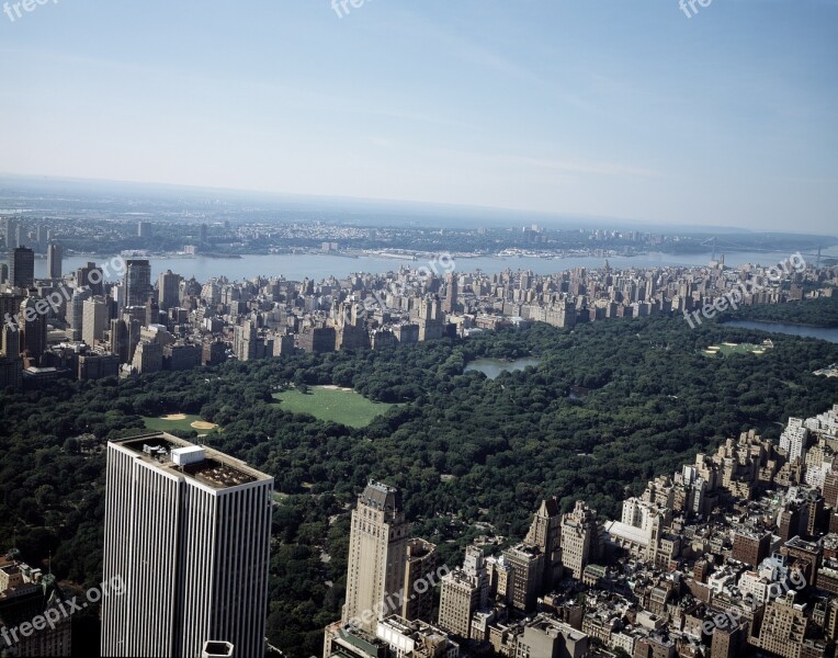 New York City Central Park Skyline Skyscraper Urban