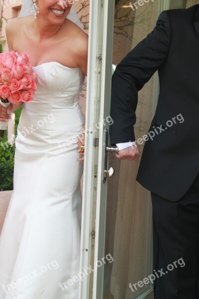 Wedding Couple Marriage Dress Romantic