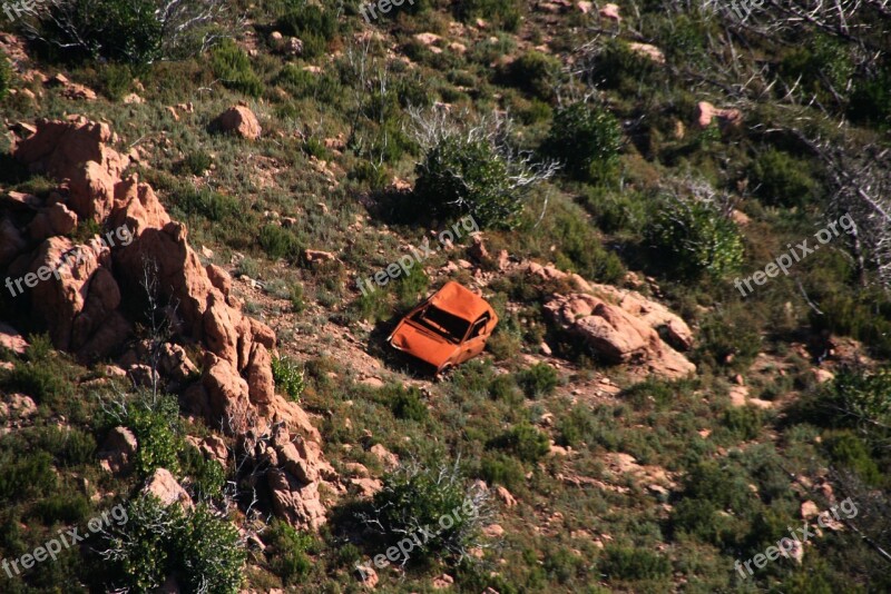 Landscape Nature Car Abandoned Corsican