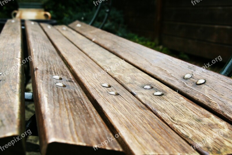 Bench Wood Board Park Perspective