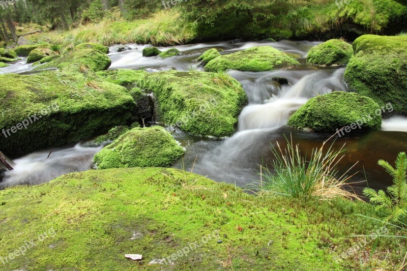 River Nature Water Stone Mountain Kvilda