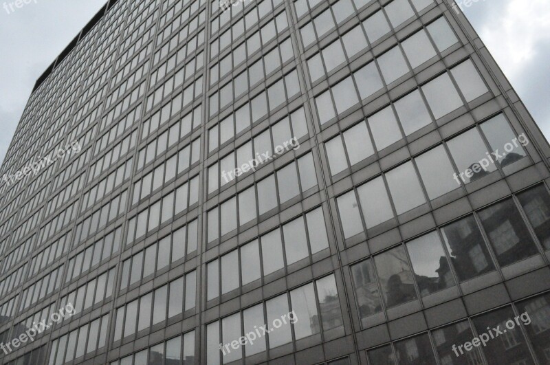 London Architect Glass Reflections Free Photos