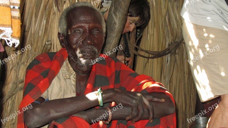 Old Man Man Ethiopia Tribe Arbore