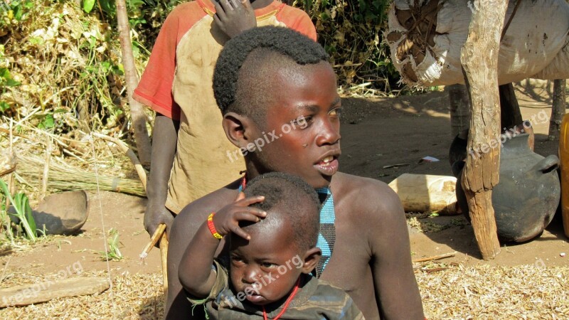 Benna Ethiopia Tribe Children Boy