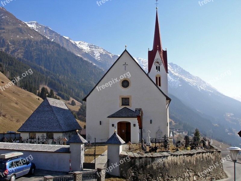 Church Sun East Tyrol Austria Steeple