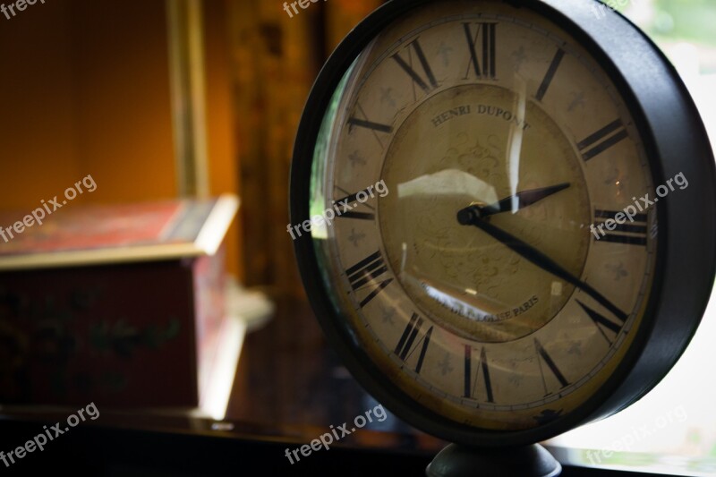 Antique Clock Clocks Time Era