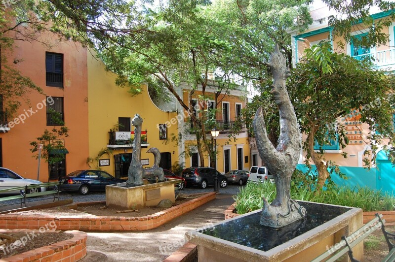 San Juan Puerto Rico Old Town Colorful Architecture