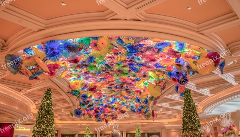 Bellagio Casino Las Vegas Ceiling Glass Sculpture