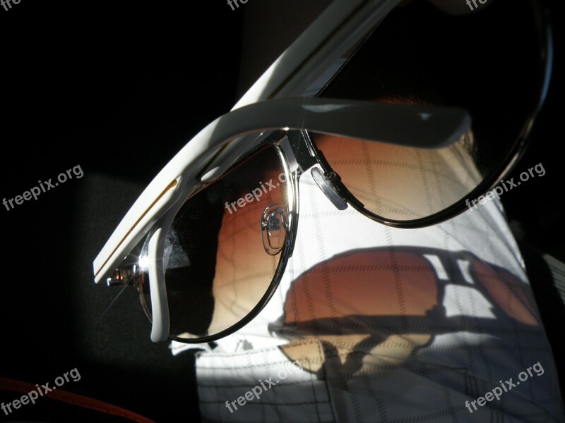 Sunglasses Sun White Shadow Free Photos