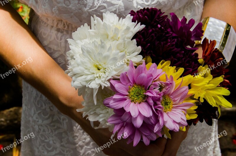 Bouquet Flowers Marriage Free Photos