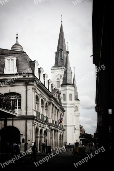 French Quarter New Orleans Church Free Photos