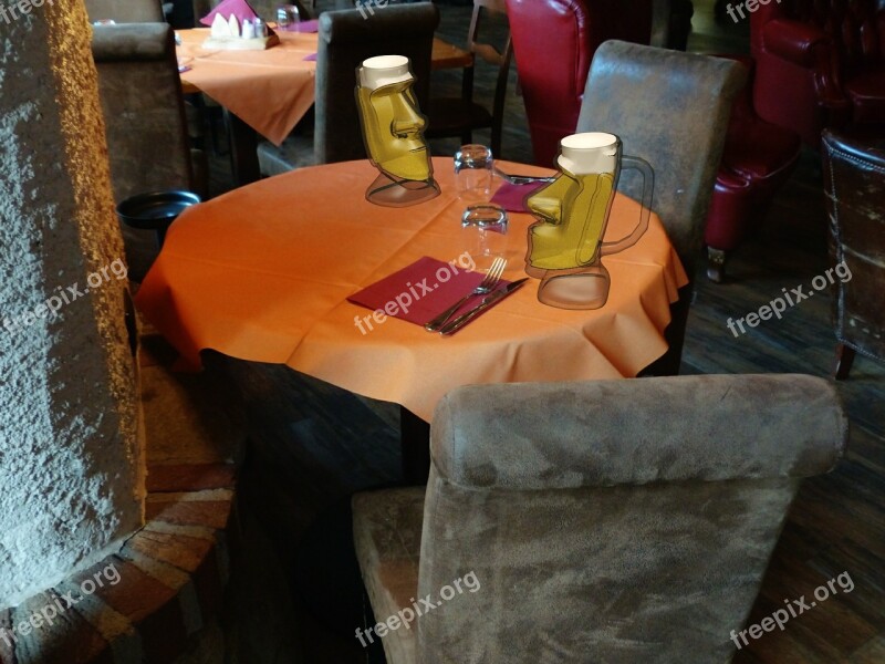 Restaurant Table Chairs Beer Free Photos