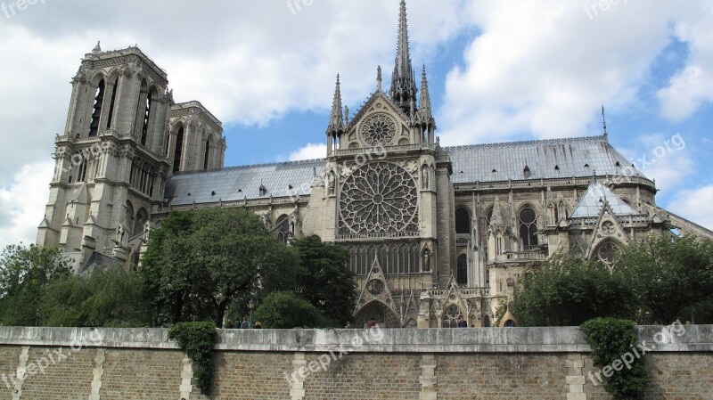 Notre Dame Paris France Church Cathedral