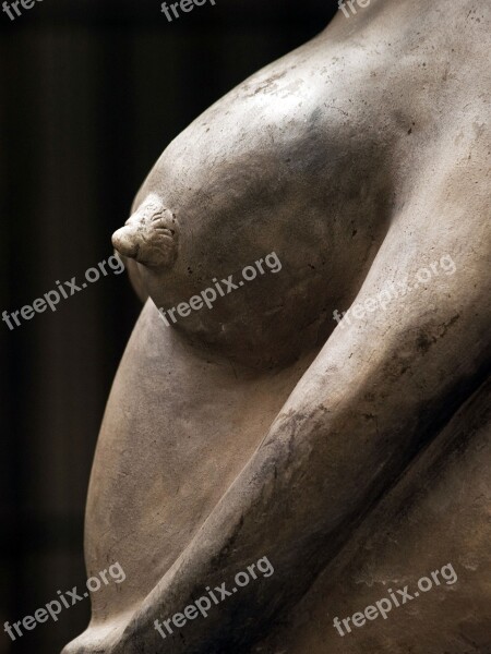 Breast Naked Sculpture Statue Female