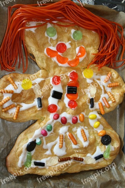 Gingerbread Man Vandbakkelsel Cake Lace Up Candy