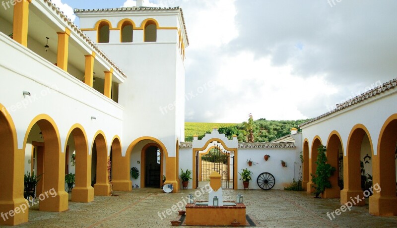 Hacienda Andalusia Spain Patio Architecture