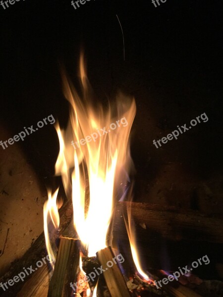 Fire Fireplace Passion Flames Free Photos