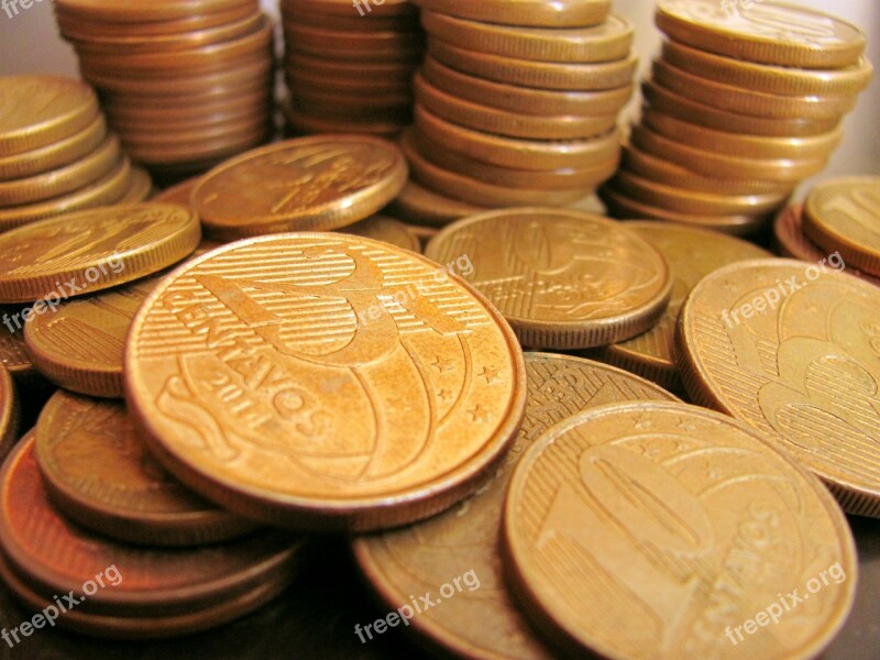 Money Coins Real Economy Finance