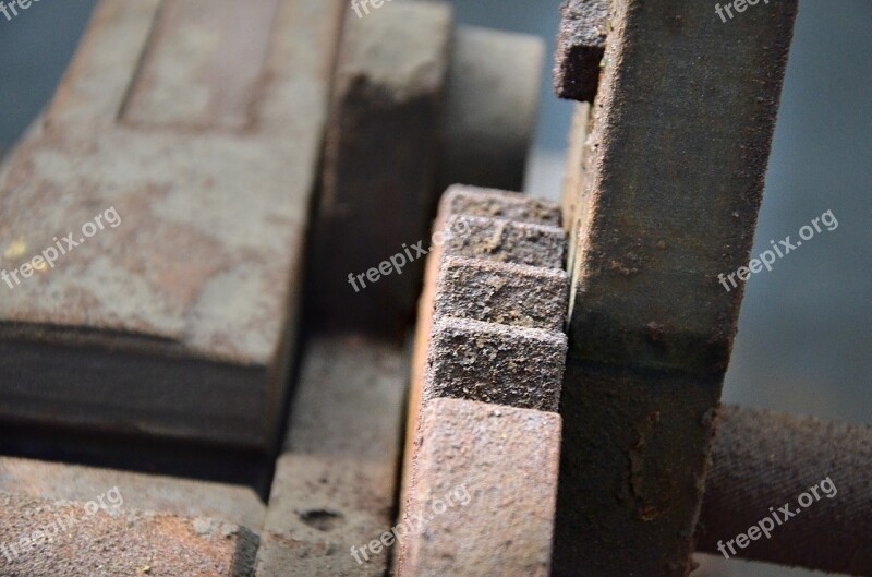 Rust Machine Teeth Factory Macro