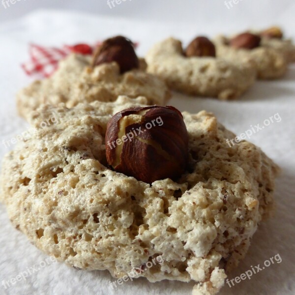 Christmas Cookies Cookie Hazel Nut Pastries Protein Nut