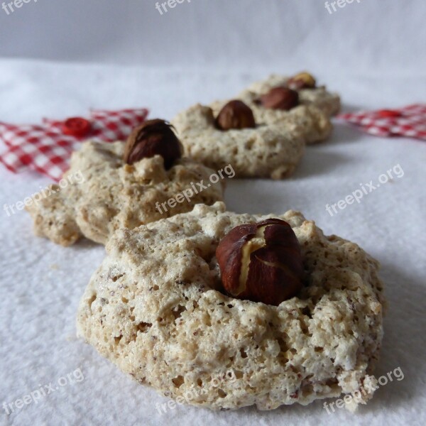 Christmas Cookies Cookie Hazel Nut Pastries Protein Nut