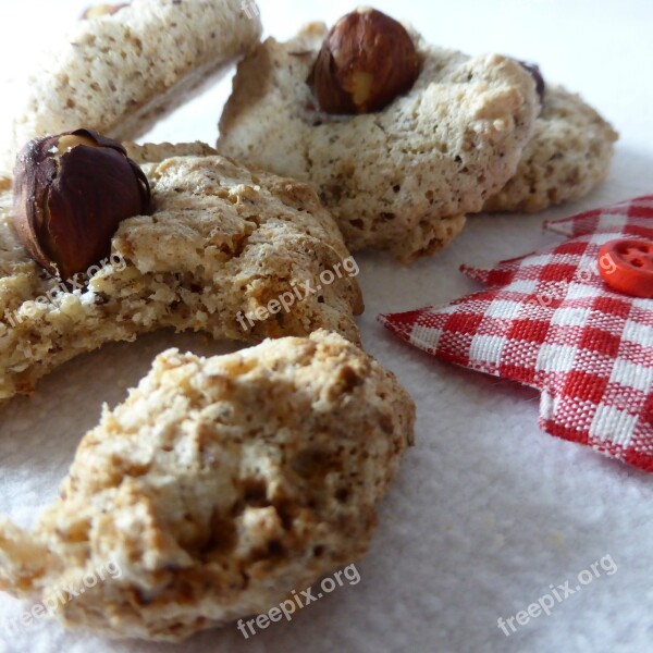 Christmas Cookies Cookie Hazel Nut Pastries Protein Nut