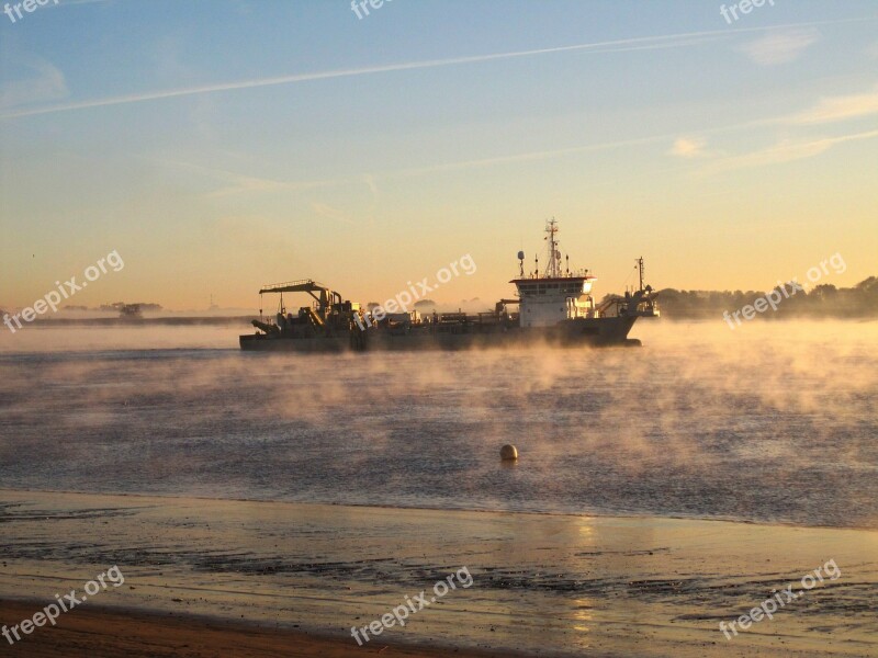 Beach Sunrise Sand Water Ocean